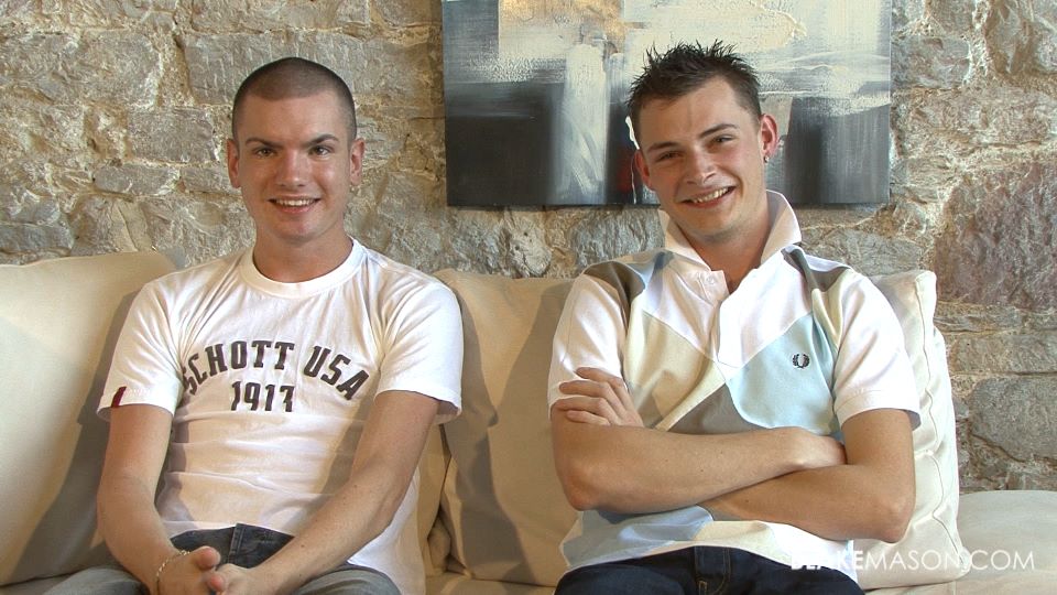 Two of BlakeMason\'s newbies make their first appearance in a film with another guy.