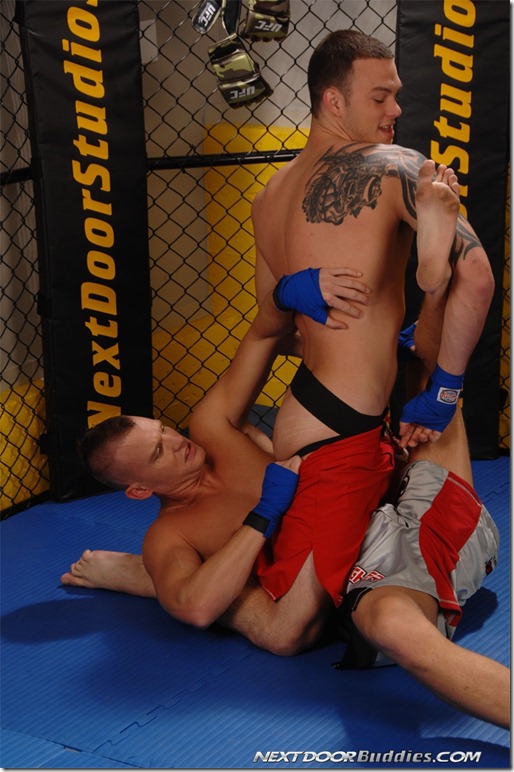 nextdoorbuddies-A little bag work, a little grappling and a good ass fucking